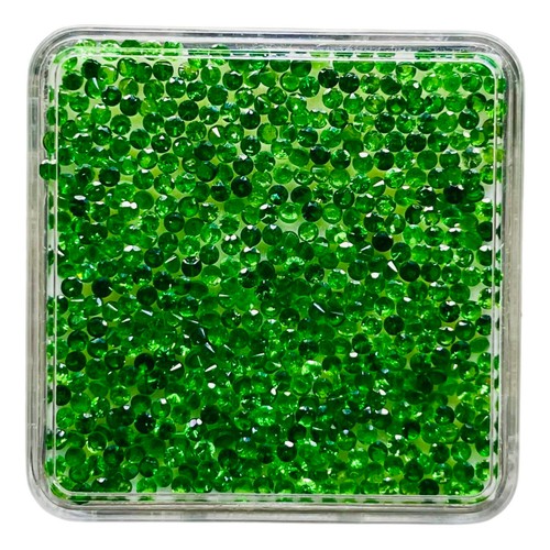 100 Stck. Natürliche Tsavorit 1,6 mm Rund Diamant Schliff Lose Schillernd Grün Edelsteine - Bild 9 von 14