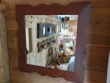 SPECCHIO IN LEGNO INVECCHIATO - PRODOTTO DA FALEGNAME ARTIGIANO - CM 60x60