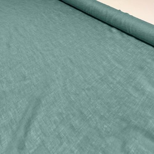 Leinen Stoff Gaze Meterware petrolblau 140 cm breit. 100% Leinenstoff erweicht - Bild 4 von 9