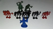 DFC Dragonriders of the Styx Demon D&D Vintage Plastic Fantasy Figures Lot of 8