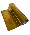 Metallic thermo-adhesive vinyl for fabrics, heat transfer vinyl