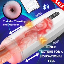 Male Masturbaters Automatic HandsFree Sucking Vibrating Cup Stroker Lubricants