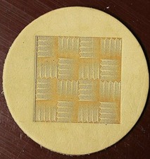 ACRYLIC Leather Embossing Stamp TEXTURED BASKETWEAVE for Veg Tanned Leather