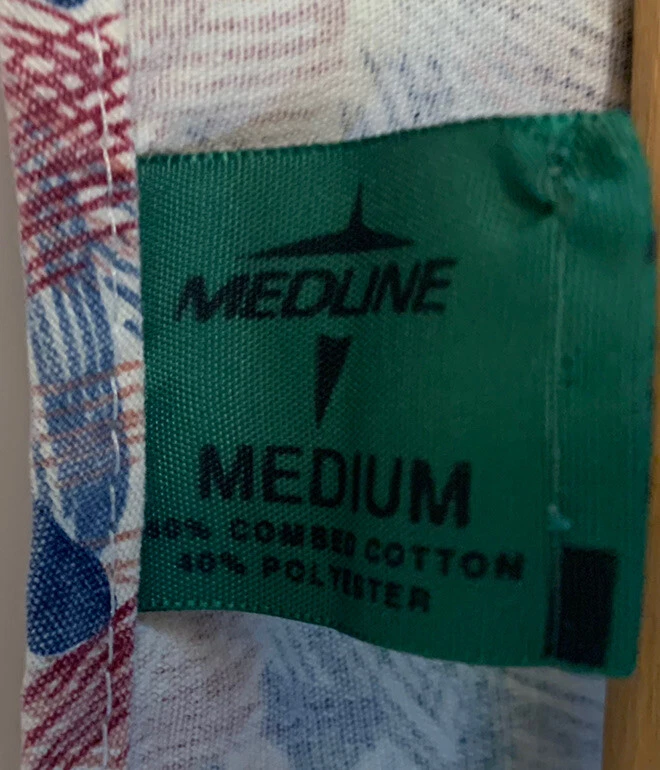 Medline Scrub Top Women’s Sz M Multi-colored Medical - Image 3 of 3