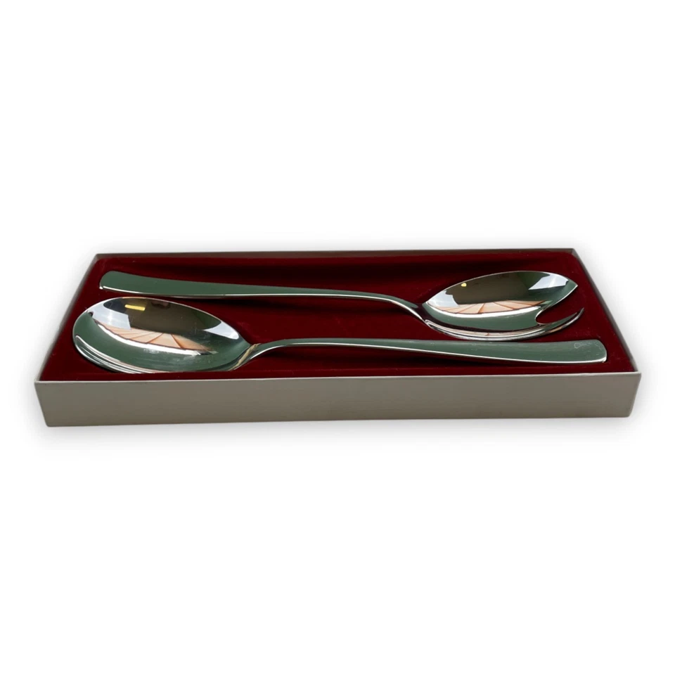 Auerhahn Salatbesteck 2-teilig – Edelstahl Design-Besteck in Originalbox - Bild 3 von 4