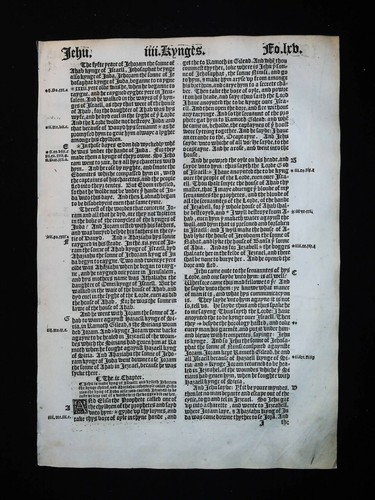 1541 GREAT BIBLE LEAVES 2nd KINGS *YOU PICK* LAST PRINTED DURING THE KING'S LIFE - Picture 4 of 10