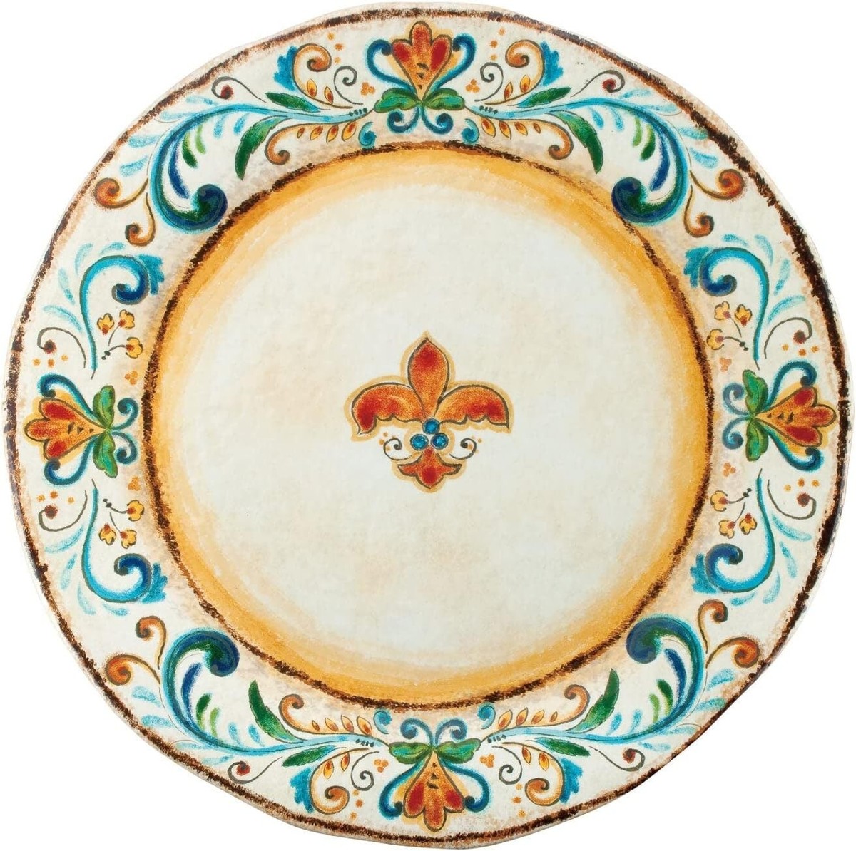 Supreme Housewares 19 Inch Melamine Serving Platter Round Platter 