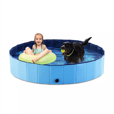 63'' Large Dog Puppy Pool Pet Bath Swimming Pool Foldable Paddling Bathing US