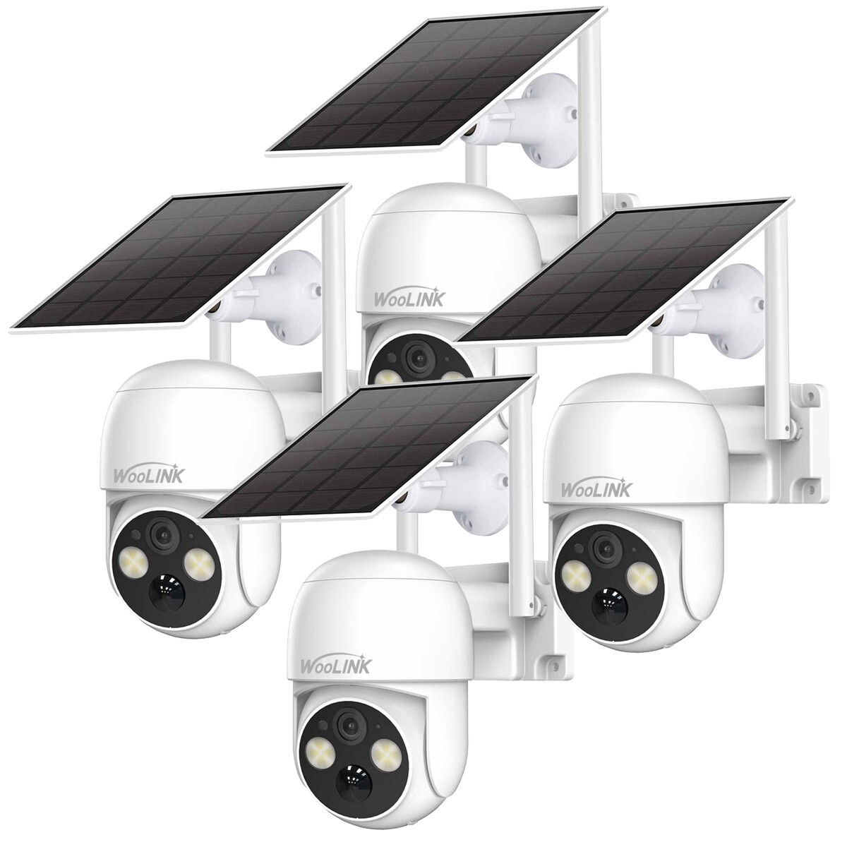 4MP PTZ Solar Camera Outdoor Wireless WiFi Security IP Camera Sysyem W/ Battery