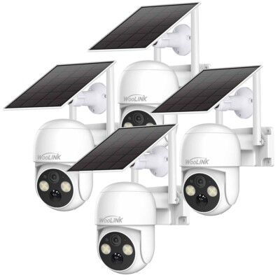 4MP HD Solar Camera Wireless WiFi Solar Powered Battery Camera Outdoor 2.5K