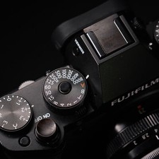 Hot shoe cover shutter button made of wood suitable for all Fuji series