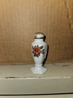 Vintage Japan  Salt Shaker floral and gold to cork 