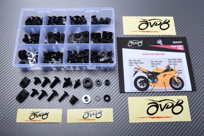 Kit carénage noir Ducati SBK 1198 2009-2011 : pièces d'habillage moto complémentaires