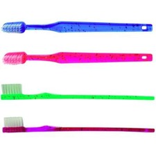 Oraline Child Clear Sparkle Toothbrush, Stage 1, X-Soft, 4 Colors 144/cs.