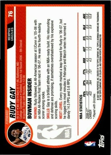 2007-08 Bowman Chrome Basketball -Pick Choose Your Cards  - Picture 75 of 117