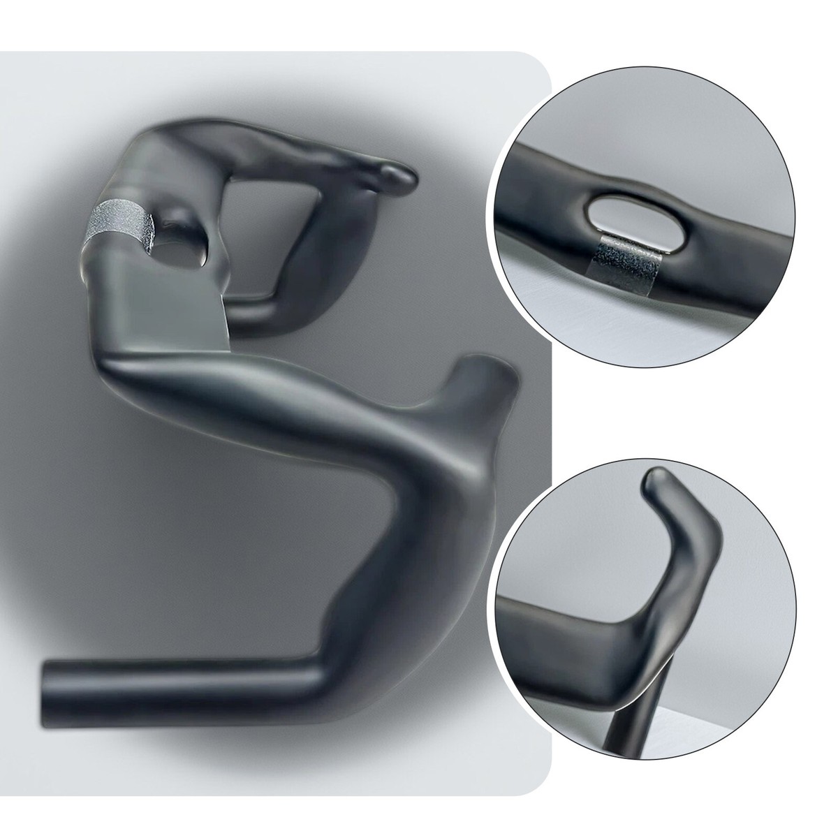 BALUGOE Carbon Fiber Track Cycling Handlebar TT Bike Handle Bar
