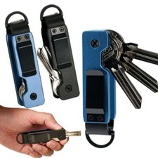 Metal Key Organizer Holds 2-5 Keys Minimalist Key Case Holder Compact Keychain