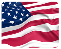 Mousepad United States Flagge 24X19 Amerika America Usa Fahne Mauspad Unterlage