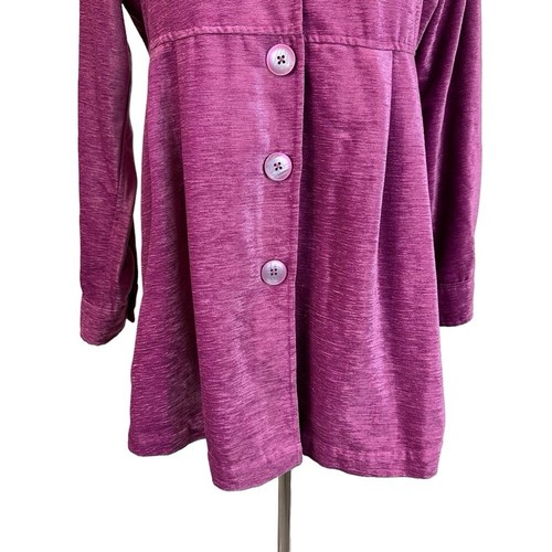 Weiche Umrandung Fiona Chenille Tunika Oberteil Fuchsia Beere S Neu mit Etikett Langarm - Bild 3 von 13