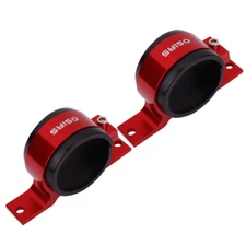 Red Billet Aluminum Dual Fuel Pump Clamp Mounting Bracket Fit 044 Bosch 380LPH