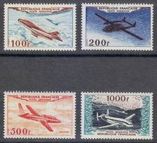 France 1954 MNH Mi 887-990 Sc C29-C32 Avions. Aviation set. Superbe. LUXE **