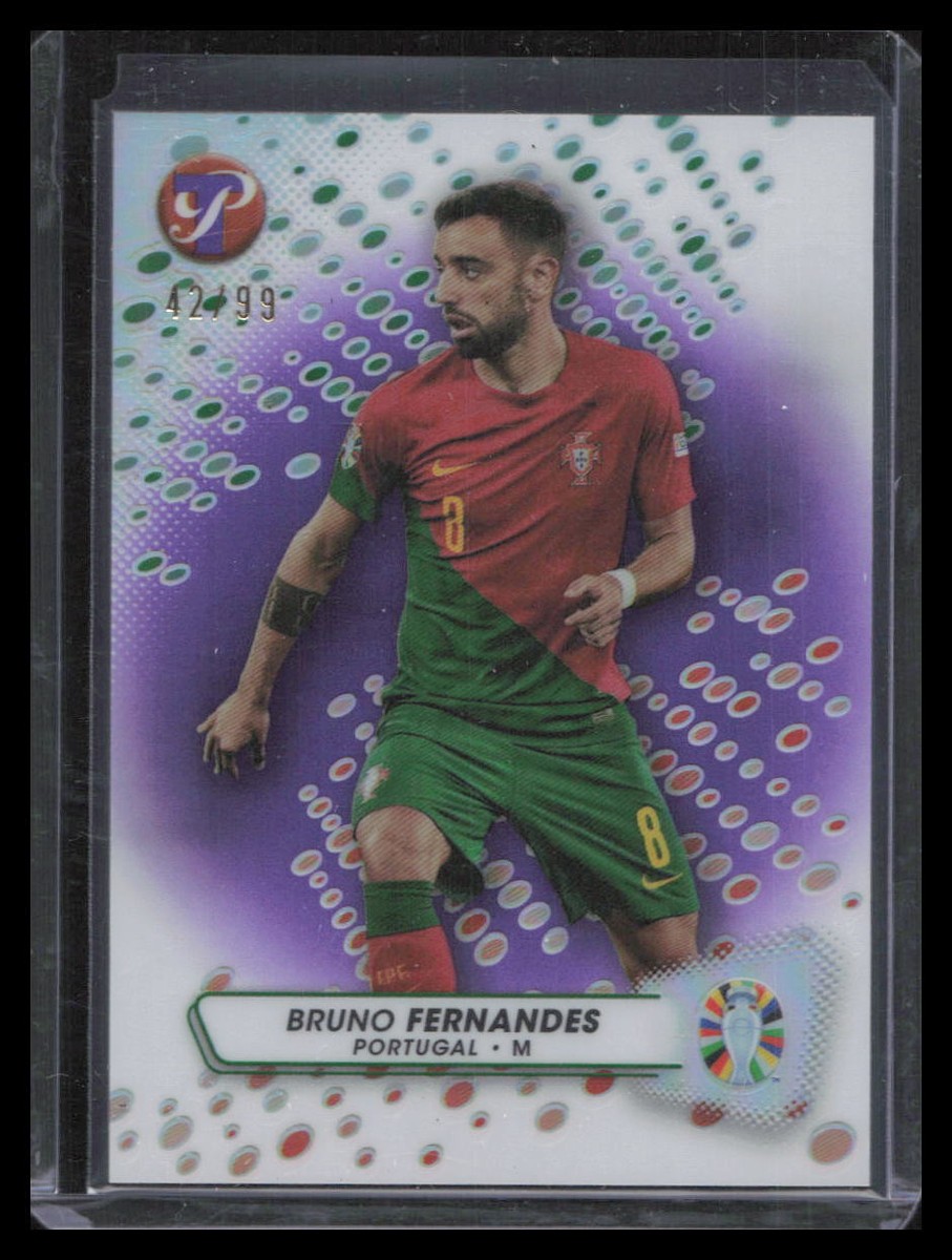 2023 Panini Pristine Soccer #133 Bruno Fernandes Purple /99 | eBay