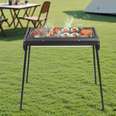 Outdoor BBQ Grill Portable Charcoal Grill For Camping Picnics For 3-8 Persons