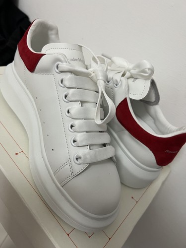 Sneakers bianche e rosse Alexander McQueen Kids - Alexander McQUEEN -  Mancini Junior