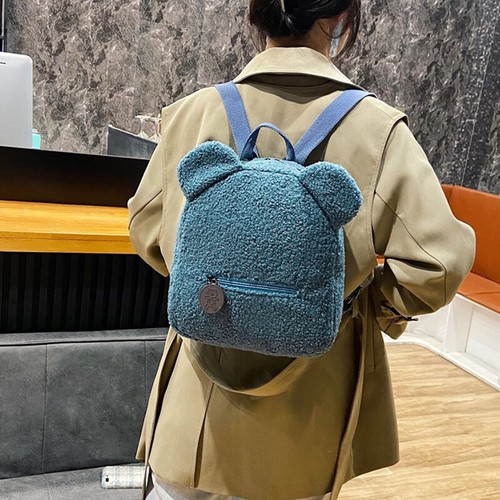 Bear Backpacks Portable Children Travel Shopping Rucksacks Women's Cute Bear Sha - Picture 5 of 11
