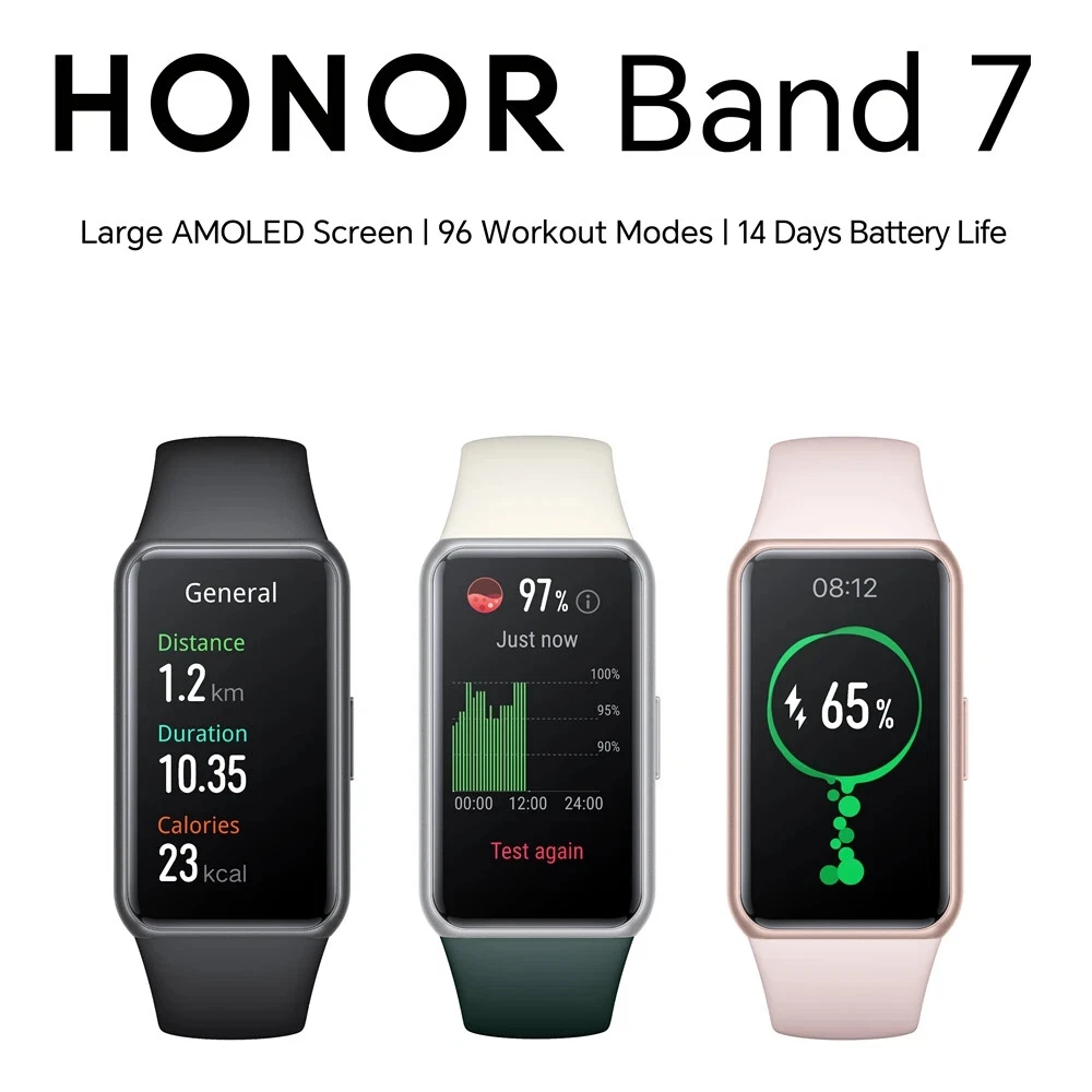 2023 New HONOR Band 7 Smart Sports Watch Waterproof Full Screen Blood  Oxygen