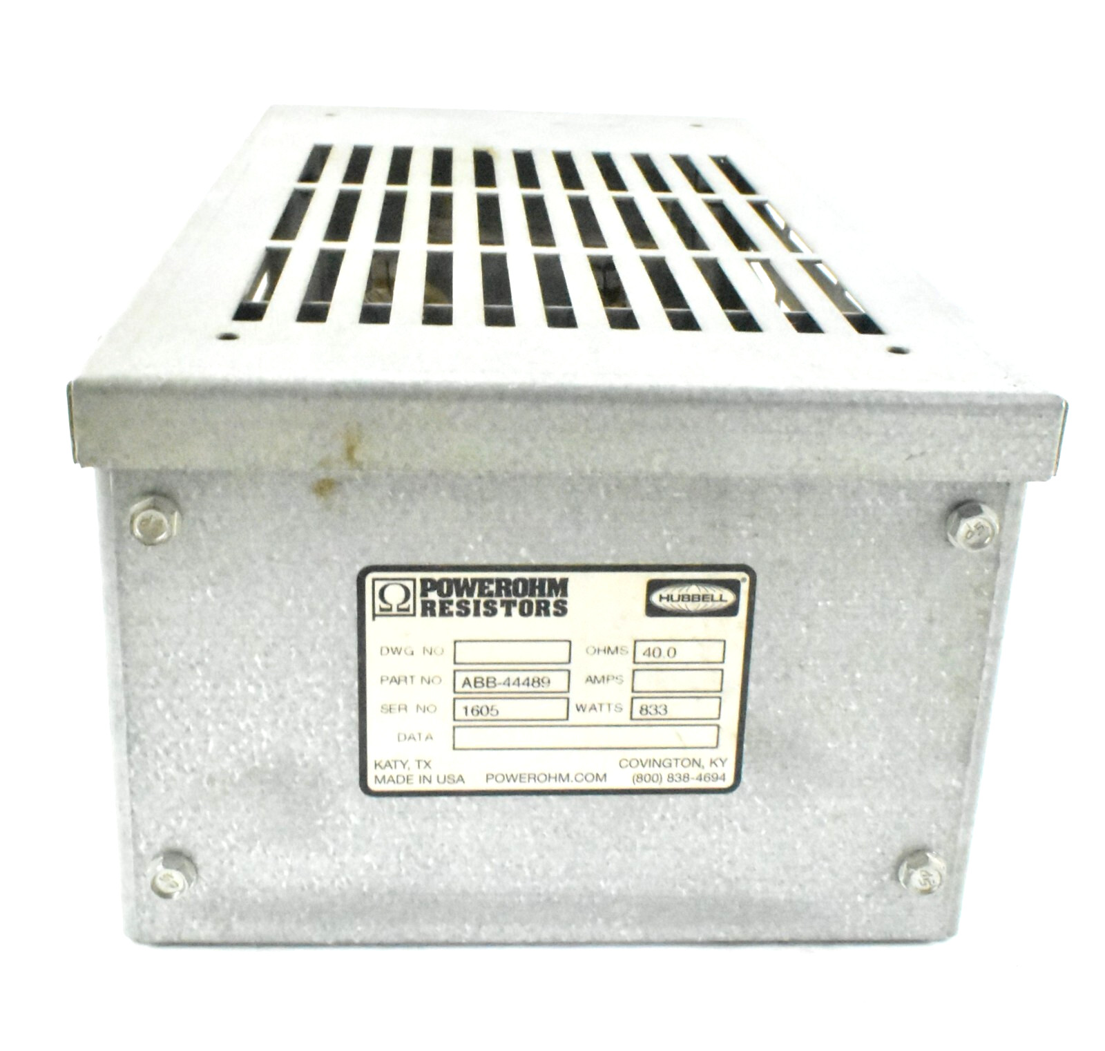 Powerohm Resistors Hubbell ABB-44489