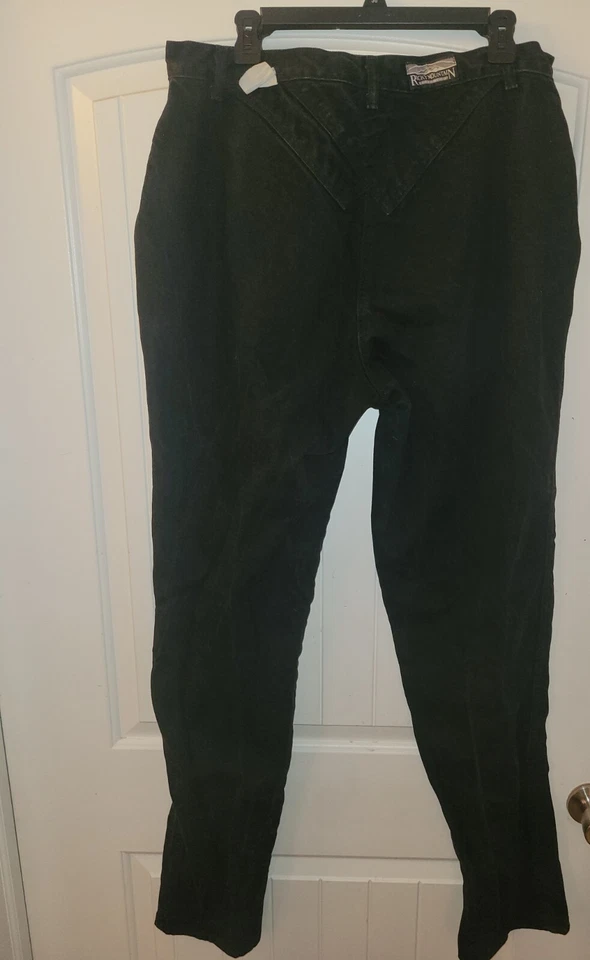 Rocky mountain clothing Co. Vintage western style black denim jeans women's 20W - Image 3 of 4