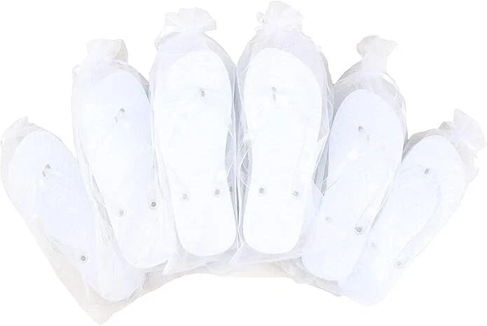 Wedding/Party Flip Flops in organza Bags 10 Pack 5 Medium 5 Large
Opens in a new window or tab
