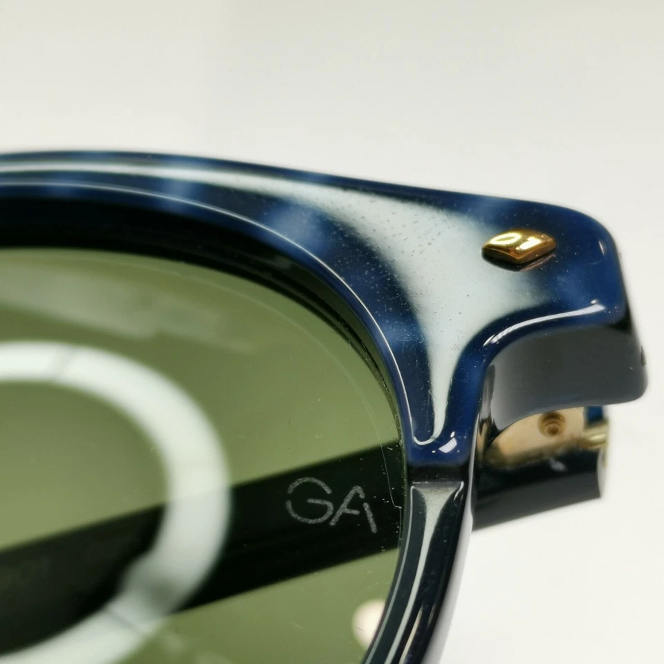 Giorgio Armani 1997 винтаж сине-зеленый ретро солнцезащитные очки Гавана мужские 901 025 - Изображение 3 из 4
