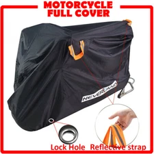 NEVERLAND Motorcycle Cover Outdoor Storage Rain UV Waterproof For Kawasaki Honda