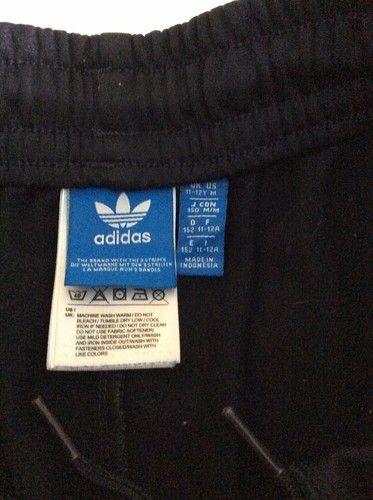 Adidas Dark Blue Zip Pocket Sport Pants Boys Sz 11/12 Years - Picture 2 of 11