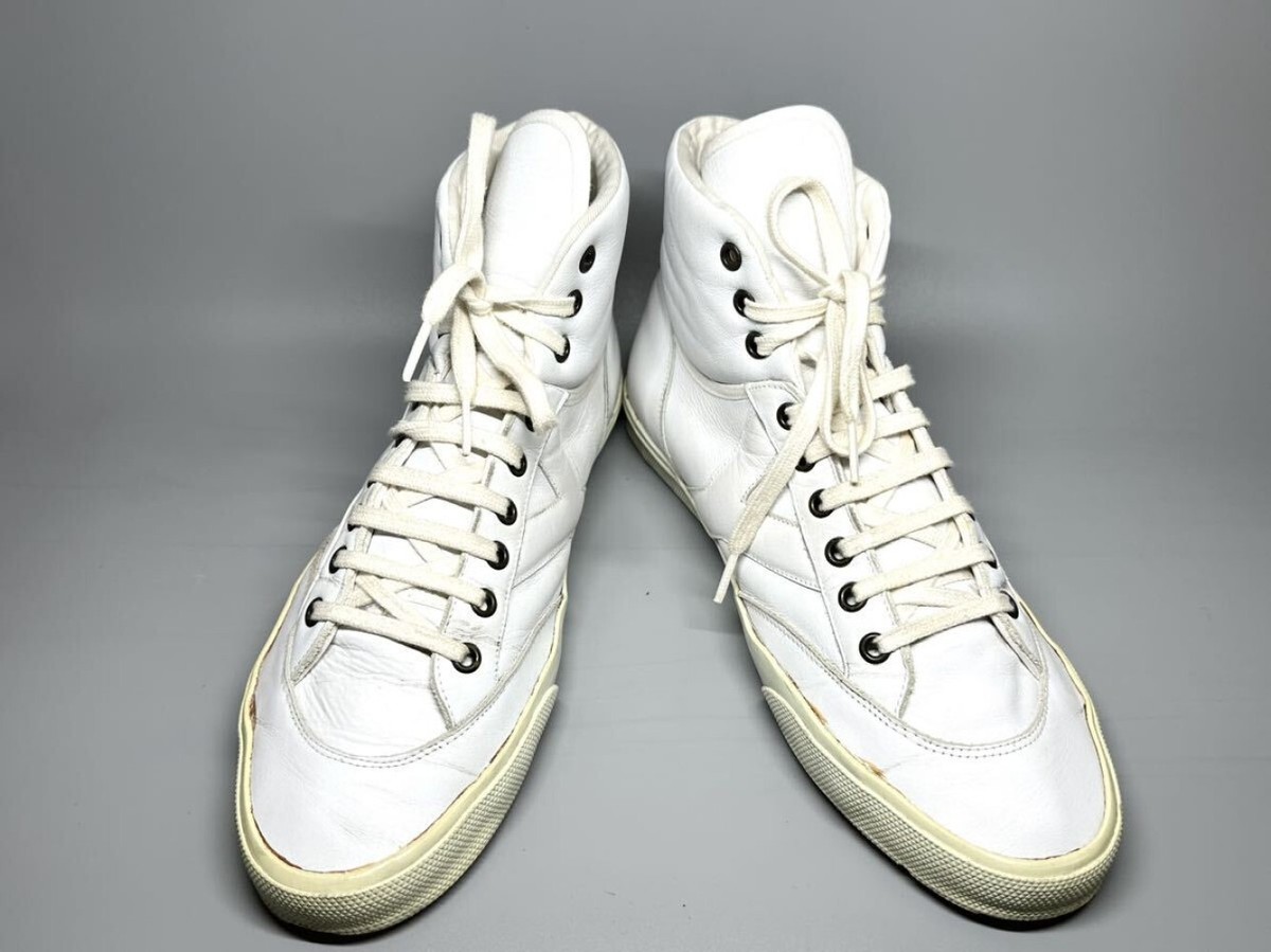 YSL Saint Laurent Men's High Cut Sneakers Size 41/US8