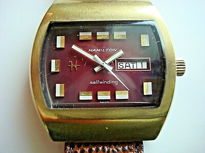 HAMILTON Retro Future TV screen Automatic Winding Vintage Watch