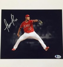 JC RAMIREZ Signed Angels 8x10 Photo ~ BAS Beckett Witness COA Autograph Auto (b)