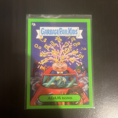 2011 Topps Garbage Pail Kids Flashback Series 2 Mania Green Adam Bomb 4 of 10