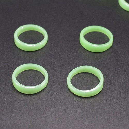 100 Pcs Concert Favors Party Luminous Ring Glow-in-the-Dark