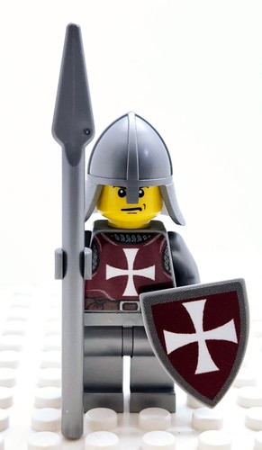 Castle Templar Order of the Hospitallers Knights made w/ real LEGO® Minifigure - Picture 7 of 8