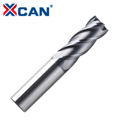 XCAN VHM Schaftfräser Ø3-16mm 4Zähne HRC=50 R0.2-R1.0 HRC50 ALTIN CNC HPC Fräser