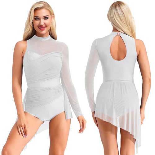 Women Dress Modern Dancewear Gymnastics Leotard Dance Costume Latin Lyrical - Picture 75 of 86