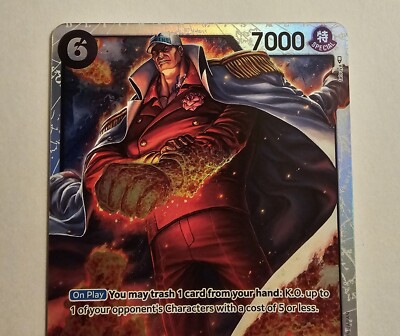 Sakazuki OP02-099 SR Paramount War One Piece CCG | eBay