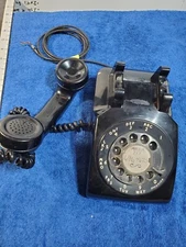 Vintage Rotary Phone 1971 Bell System Western Electric 500 Black Telephone