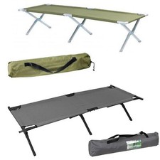 US Feldbett Alu – Campingliege, Gästebett, klappbar, 190x75 cm