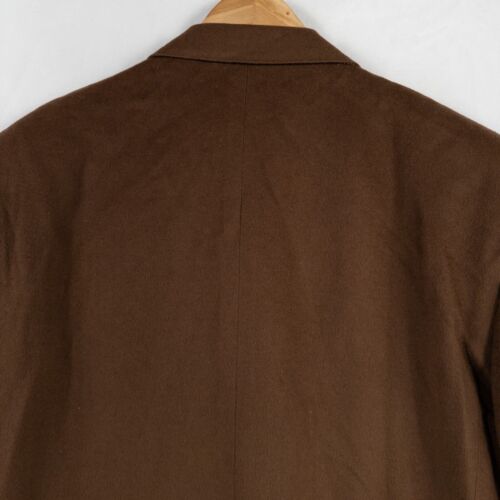 Traje Chaqueta Blazer Canali 52/42 LARGO Marrón Lana Cachemira Loro Piana Abrigo Deportivo - Imagen 4 de 11