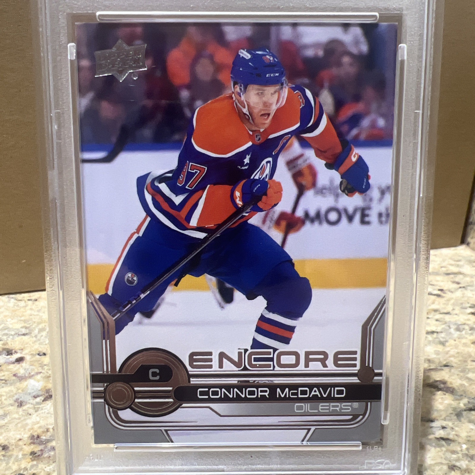 2024-25 Upper Deck - Connor McDavid ENCORE Edmonton Oilers PSA 10! #E-9 POP 3! view 4