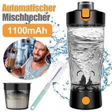 Elektrischer Proteinshaker mit Pulverfach, Yoga Gym 550 ml Proteinmixer Shaker